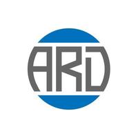 ard brev logotyp design på vit bakgrund. ard kreativ initialer cirkel logotyp begrepp. ard brev design. vektor