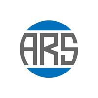 ars-Brief-Logo-Design auf weißem Hintergrund. ars creative initials circle logo-konzept. ars Briefgestaltung. vektor