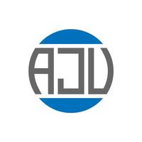 aju brev logotyp design på vit bakgrund. aju kreativ initialer cirkel logotyp begrepp. aju brev design. vektor