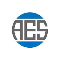 aes brev logotyp design på vit bakgrund. aes kreativ initialer cirkel logotyp begrepp. aes brev design. vektor