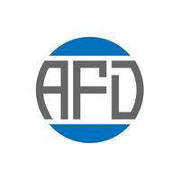 afd-Brief-Logo-Design auf weißem Hintergrund. afd creative initials circle logo-konzept. afd Briefgestaltung. vektor