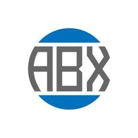 abx-Buchstaben-Logo-Design auf weißem Hintergrund. abx creative initials circle logo-konzept. abx Briefgestaltung. vektor
