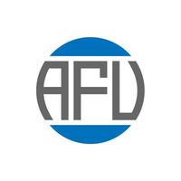 afu brev logotyp design på vit bakgrund. afu kreativ initialer cirkel logotyp begrepp. afu brev design. vektor