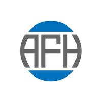 afh brev logotyp design på vit bakgrund. afh kreativ initialer cirkel logotyp begrepp. afh brev design. vektor