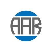 aar-Buchstaben-Logo-Design auf weißem Hintergrund. aar kreative Initialen Kreis Logo-Konzept. aar Briefgestaltung. vektor