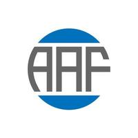 aaf brev logotyp design på vit bakgrund. aaf kreativ initialer cirkel logotyp begrepp. aaf brev design. vektor