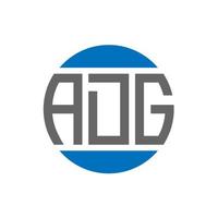 adg brev logotyp design på vit bakgrund. adg kreativ initialer cirkel logotyp begrepp. adg brev design. vektor