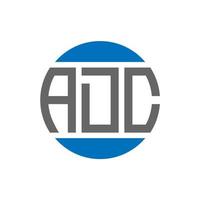 adc brev logotyp design på vit bakgrund. adc kreativ initialer cirkel logotyp begrepp. adc brev design. vektor