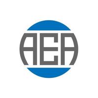 aea brev logotyp design på vit bakgrund. aea kreativ initialer cirkel logotyp begrepp. aea brev design. vektor