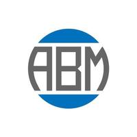 abm brev logotyp design på vit bakgrund. abm kreativ initialer cirkel logotyp begrepp. abm brev design. vektor