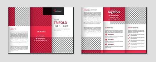 Business- oder Corporate-Trifold-Broschüren-Template-Design vektor