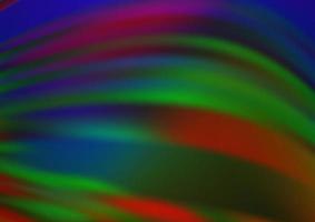 dunkles mehrfarbiges, abstraktes unscharfes Muster des Regenbogenvektors. vektor
