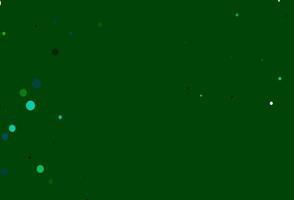 hellblaues, grünes Vektormuster mit Kugeln. vektor