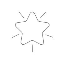 Premium-Stern-Symbol. Qualitätszeichen auf weißem Hintergrund vektor
