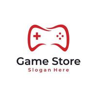 game stick oder gamepad creative design template logo,joystick.logo für game shop .game company. Videospiel. Online spielen. vektor