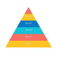 Infografik-Pyramidendiagramm-Designvorlage für gesunde Lebensmittel. Ernährung und Lebensstil. Gesundheitsvorsorge. bearbeitbares Infochart mit hierarchischen Diagrammen. visuelle Datenpräsentation vektor
