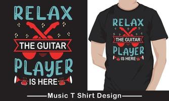 Musik-Typografie-Vektor-T-Shirt-Design. Musik-T-Shirt-Design-Vektor. für T-Shirt-Druck und andere Zwecke. kostenloser Vektor