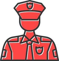 Polizist kreatives Icon-Design vektor