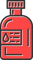 Wasserflasche kreatives Icon-Design vektor