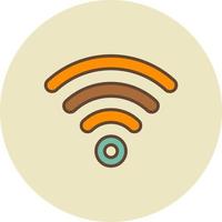 Wifi kreatives Icon-Design vektor