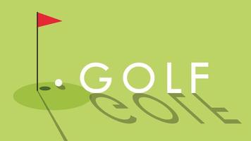 Design von Golfplakaten. Golf-Vektor. Hintergrund. Freiraum für Text. Platz kopieren. vektor