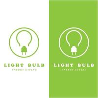kreativ ljus Glödlampa logotyp och vektor med slogan mall