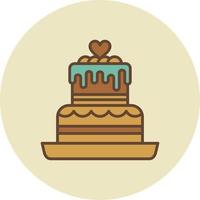 Kuchen kreatives Icon-Design vektor