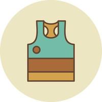 Tanktop kreatives Icon-Design vektor