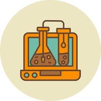 Chemie kreatives Icon-Design vektor