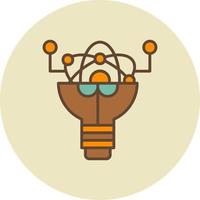 Wissenschaft kreatives Icon-Design vektor