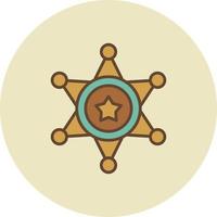 Sheriff kreatives Icon-Design vektor