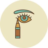 Eyeliner kreatives Icon-Design vektor