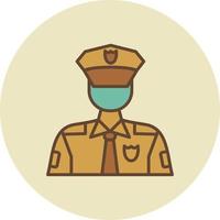 Polizist kreatives Icon-Design vektor