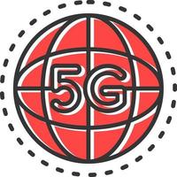 5g kreatives Icon-Design vektor