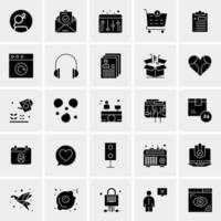 25 universelle Business-Icons Vektor kreative Icon-Illustration zur Verwendung in Web- und Mobilprojekten