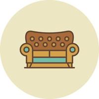 Sofa kreatives Icon-Design vektor