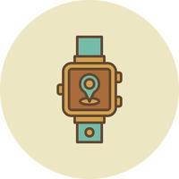 Smartwatch kreatives Icon-Design vektor