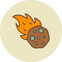 Meteor kreatives Icon-Design vektor