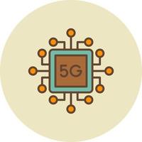 5g kreatives Icon-Design vektor