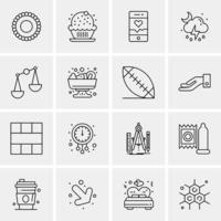 16 universelle Business-Icons Vektor kreative Icon-Illustration zur Verwendung in Web- und Mobilprojekten