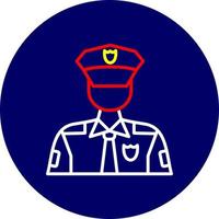 Polizist kreatives Icon-Design vektor