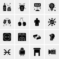 16 universelle Business-Icons Vektor kreative Icon-Illustration zur Verwendung in Web- und Mobilprojekten