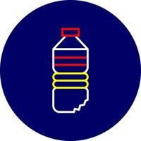 Wasserflasche kreatives Icon-Design vektor