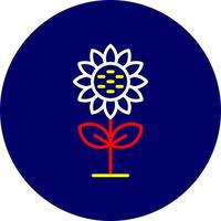 Sonnenblume kreatives Icon-Design vektor