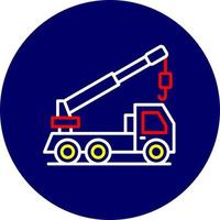 kreatives Icon-Design für Kranwagen vektor