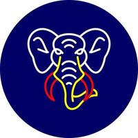 Elefant kreatives Icon-Design vektor