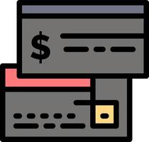 Direktzahlungskarte Kreditkarte Lastschrift direkte flache Farbe Symbol Vektor Icon Banner Vorlage