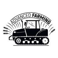 Advanced Farming Logo, einfacher Stil vektor