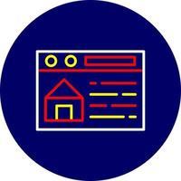 Immobilienverkauf kreatives Icon-Design vektor