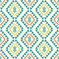 aztec navajo färgrik diamant mönster. etnisk aztec navajo färgrik romb sömlös mönster bakgrund. etnisk sydväst mönster för tyg, Hem dekoration element, klädsel, omslag. vektor